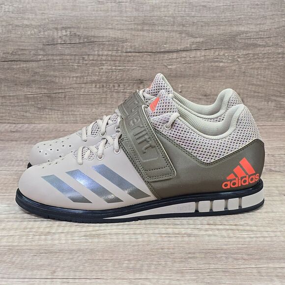 Adidas Powerlift 3.1 Men's Size 9 Beige Olive Brown Weightlifting Shoes (BA8017) - Picture 3 of 9